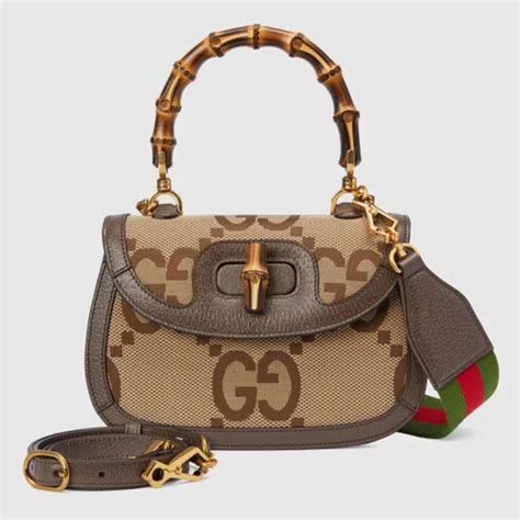 gucci vintage bamboo detail bag|gucci bamboo 1947 collection.